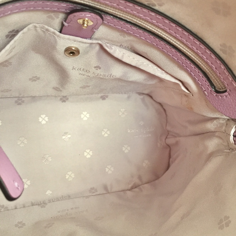 Kate Spade Orchid Clover Leather Md Dome Satchel,Brand New with Tag - Picture 3 of 6